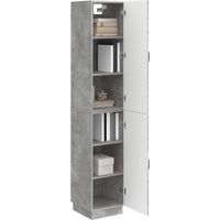 vidaXL Ensemble de Meubles 2 pcs Gris béton Bois d'ingénierie