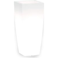 Vaso Home Light Quadro - cm 33x33x70h - Colore: Ghiaccio / Bianco