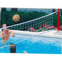 Volleyballspiel mit beschwerten Füßen + 7 m blaues Netz