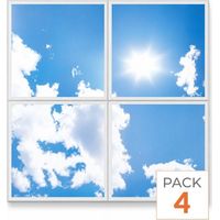 Panel LED Decorativo 60x60 40W Motivo Cielo Azul CCT (Lote de 4)