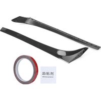 Aileron latéral arrière carbone pour VW Golf 7 MK7/7.5 2014-2018, paire de 2 spoilers de fenêtre
