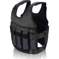 Gilet Lesté Oxford Noir Ajustable 50 kg pour Femme (60x42 cm) - Résistant et Confortable pour Entraînement