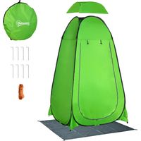 Ducha portátil con bolsillo, bolsa transporte, protección UV 20+ para baño, 126x124x189 cm