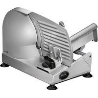 Trancheuse électrique 150W avec lame inox 190mm – Épaisseur de coupe réglable 0-15mm – Base antidérapante avec ventouses – Clatronic
