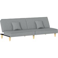 Canapé Sofa-lit à gris clair tissu