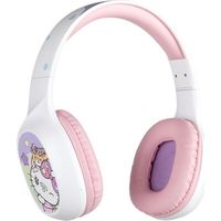 Kopfhörer - Kabellos - Konix - Hello Kitty - Bluetooth 5.3 für PC, Smartphones und Tablets - Akkulaufzeit 30 h - Weiß und Rosa