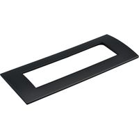 Placca Plastica Quadrata MBL 7 Moduli Posti Compatibile Bticino Living, 3 Colori Disponibili (Nero)