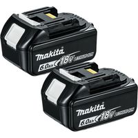 Makita BL1860 18V LXT 6.0Ah Li-Ion Batteries (Twin Pack)