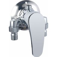 Mitigeur de Douche en Applique pour Chauffe-Eau Solaire Triangulaire.
