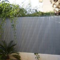 Canisse occultante en PVC Gris Perle 2.50 m - Long 22.50 m, Hauteur 1.80 m