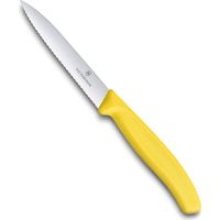 Coltello da verdura Victorinox Fibrox Giallo 6.7736.L8 Lama Seghettata 10 cm