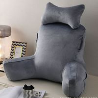 Coussin de lecture pour canapé-lit adulte, coussin de dossier avec accoudoirs, coussin de dossier pour adultes, fauteuil de lit pour se reposer, lire, regarder la télévision ou jouer aux jeux vidéo
