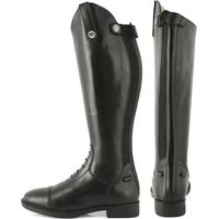 40, Noir: Bottes de concours Maris Junior pour enfants, en cuir avec lacets et fermeture éclair