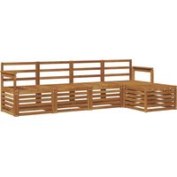 vidaXL Outdoor Sofa Set 5 pcs Natural