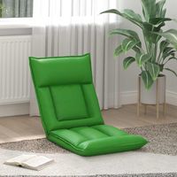 vidaXL Adjustable Floor Chair Grey Faux Leather