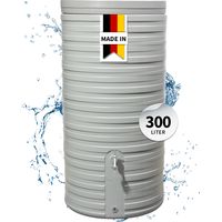 GARANTIA NORDIC Regentonne 300 Liter steingrau inkl. Deckel
