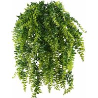 Fougère plantes artificielles plantes suspendues plantes vertes artificielles plantes en plastique pour balcon extérieur en pot mariage décoration de jardin 2 pièces
