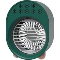 Mini Climatiseur Portable, Climatiseur Mobile Sans Évacuation, Ventilateur Silencieux Chambre, Climatiseur Mobile Silencieux, Clim Portable Rechargeable USB Petit Humidificateur Air 3600mAh 4 en 1, Ve
