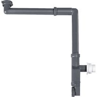 BERNSTEIN - Siphon reglable avec anti-odeurs pour évier salle de bain et toilettes petite taille avec raccord 1 1/4 pouces - Diamètre 30cm - 2050
