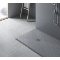 Premier Slate Stone Ultra-Slim 25mm Rectangular Shower Tray - Light Grey - 1600 x 700