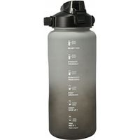 2-Liter-Trinkflasche mit motivierender Messskala, Sportflasche mit Griff