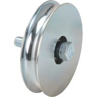 Metalideal Roue Simple Gorge Ronde - Diamètre 100 mm Pour Rail 20 mm