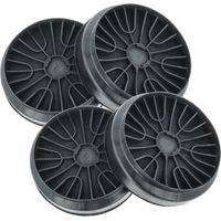 vhbw 4x Activated Carbon Filter compatible with Siemens LZ11EKU11, LZ52751, LZ52750 Extractor Hood - 19 cm