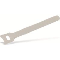 DAYTOOLS Kabelbinder, 125x12 mm, Klettverschluss, weiß, 10 Stück