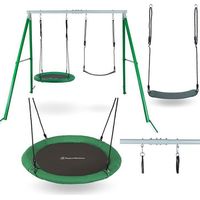 Columpio para Niños - HyperMotion - Doble - Altura Ajustable - Carga Hasta 200kg - Metal