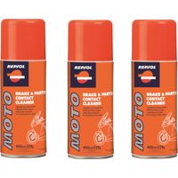 Multipack da 3 pz di breake & parts contact cleaner repsol moto 400 ml ciascuno