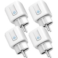 lot 4 prises connectées Somlife application tuya smart life controle de consomation Compatible avec Alexa/Google Home