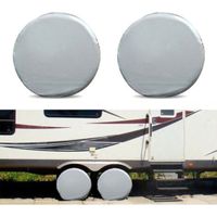 Jeu de 4 housses de pneus pour camping-car - 80cm de diamètre pour remorques, camping-cars, voitures, camions et camping-cars