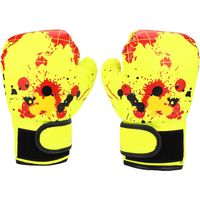 Gants de boxe enfants jaunes pour filles et garçons - Entraînement au combat