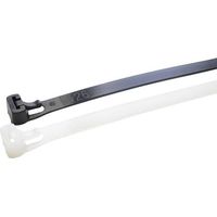 WKK 118157971 118157971 Fascetta per cavi 250 mm 7.60 mm Naturale riutilizzabili, Stabilizzato ai raggi UV, resistente
