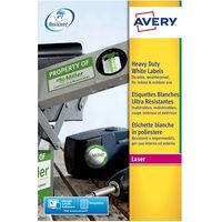 Avery L4775-20 étiquette auto-collante Rectangle aux angles arrondis Permanent Blanc 20 pièce(s)