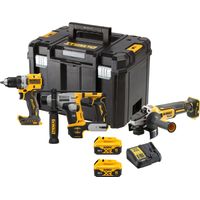 Kit 3 utensili XR 18V 5Ah brushless DEWALT DCD800 + trapano DCH172 SDS plus + smerigliatrice angolare DCG405 - DCK355P2T-QW