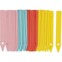 Étiquettes pour semis en polyéthylène rigide – Lot de 40 – Résistantes aux UV et au gel – Surface d'écriture lisse 10 cm – Nature