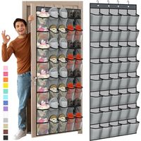Organisateur De Chaussures Pour Porte - 40 Poches En Maille - 194 X 67 Cm - Pour Chambre À Coucher Salle De Bain Couloir - 1 Pièce