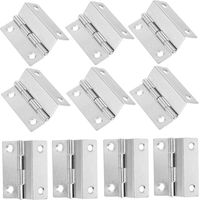 Lot de 10 charnières pliantes pour portes de placard
