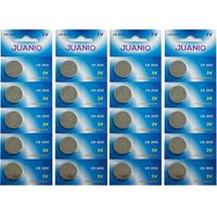 Lot de 20 Piles lithium bouton plates 3V type CR2032 - Juanio -