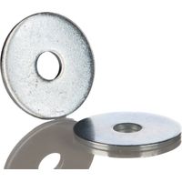 Rs Pro – Rondelle plate acier galvanisé pour vis M6 – Diamètre extérieur 25mm – Épaisseur 1.5mm – Sachet de 100 unités