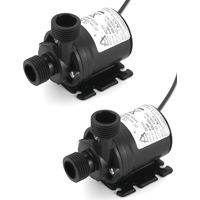 2 Pièces Pompe à eau submersible, 12V 800L/h, moteur sans balai, pour fontaine, piscine, aquarium, étang