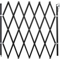 Nordlinger – Barrière pour chien extensible 60-110 cm – Hauteur 83 cm – Bois certifié FSC – Installation rapide – Design noir élégant