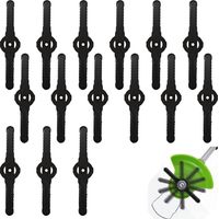 Lames de tondeuse à gazon, lames de rechange en plastique, lames de rechange pour tondeuse à gazon, 15 pièces, 14 cm