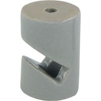 Kabelhalter aus zylindrischer Porzellan-Keramik, V-Form, schwarz, 5 Stück, ø20 x 30 mm