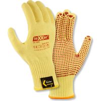 12 Paar Mittelstrick-Handschuhe ARAMID mit Noppen Größe 7