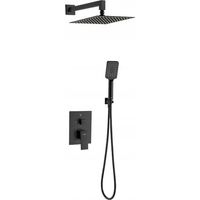 Valvex 2420260 Ensemble de douche encastré noir mat