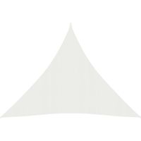 Voile d'ombrage - Toile solaire - Voile de parasol 160 g/m² Blanc 3x3x3 m PEHD Chic-518794