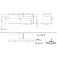 Villeroy & Boch C134B0VM WTUS Collaro C134B0 1600x548x500mm m.