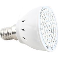Decdeal Ampoule de culture LED pour plantes d'intérieur, spectre rouge et bleu, lampe de culture E14, semis, fleurs succulentes hydroponiques, serre végétale